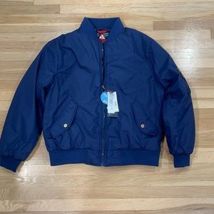 Spire Aviator Style Blue Jacket L NWT